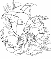 A coloring page of quest for camelot